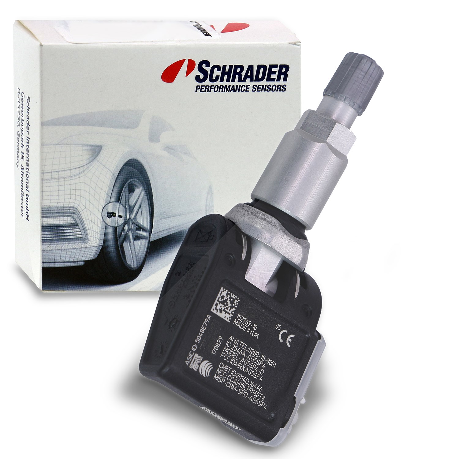 Schrader Reifendrucksensor Radsensor EZ-Sensor [Hersteller-Nr. 3057] für Mini, Toyota, BMW, Rolls-royce, Mercedes-Benz, Alpina, Aston Martin
