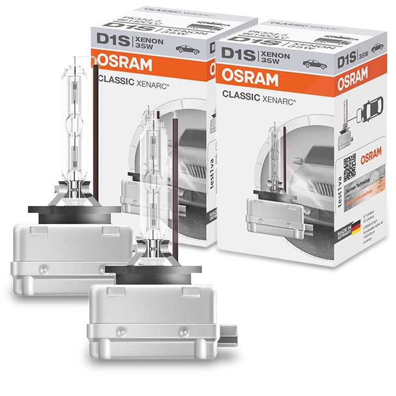Osram 2x XENARC® CLASSIC D1S Faltschachtel [Hersteller-Nr. 66140CLC] für Mv Agusta, Fiat, Ford, Volvo, Land Rover, Hyundai, Abarth, Vauxhall, Porsche,