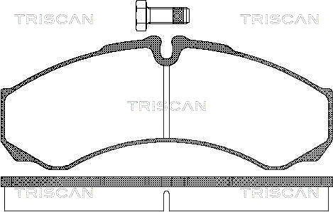 Triscan Bremsbelagsatz, Scheibenbremse [Hersteller-Nr. 811015028] für Iveco