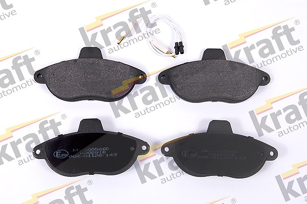 Kraft Automotive Bremsbelagsatz, Scheibenbremse [Hersteller-Nr. 6005660] für Fiat, Citroën, Peugeot