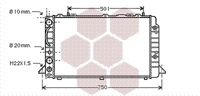 Van Wezel Kühler, Motorkühlung [Hersteller-Nr. 03002090] für Audi