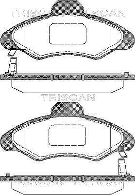 Triscan Bremsbelagsatz, Scheibenbremse [Hersteller-Nr. 811016003] für Ford