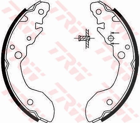 Trw Bremsbackensatz [Hersteller-Nr. GS8671] für Suzuki
