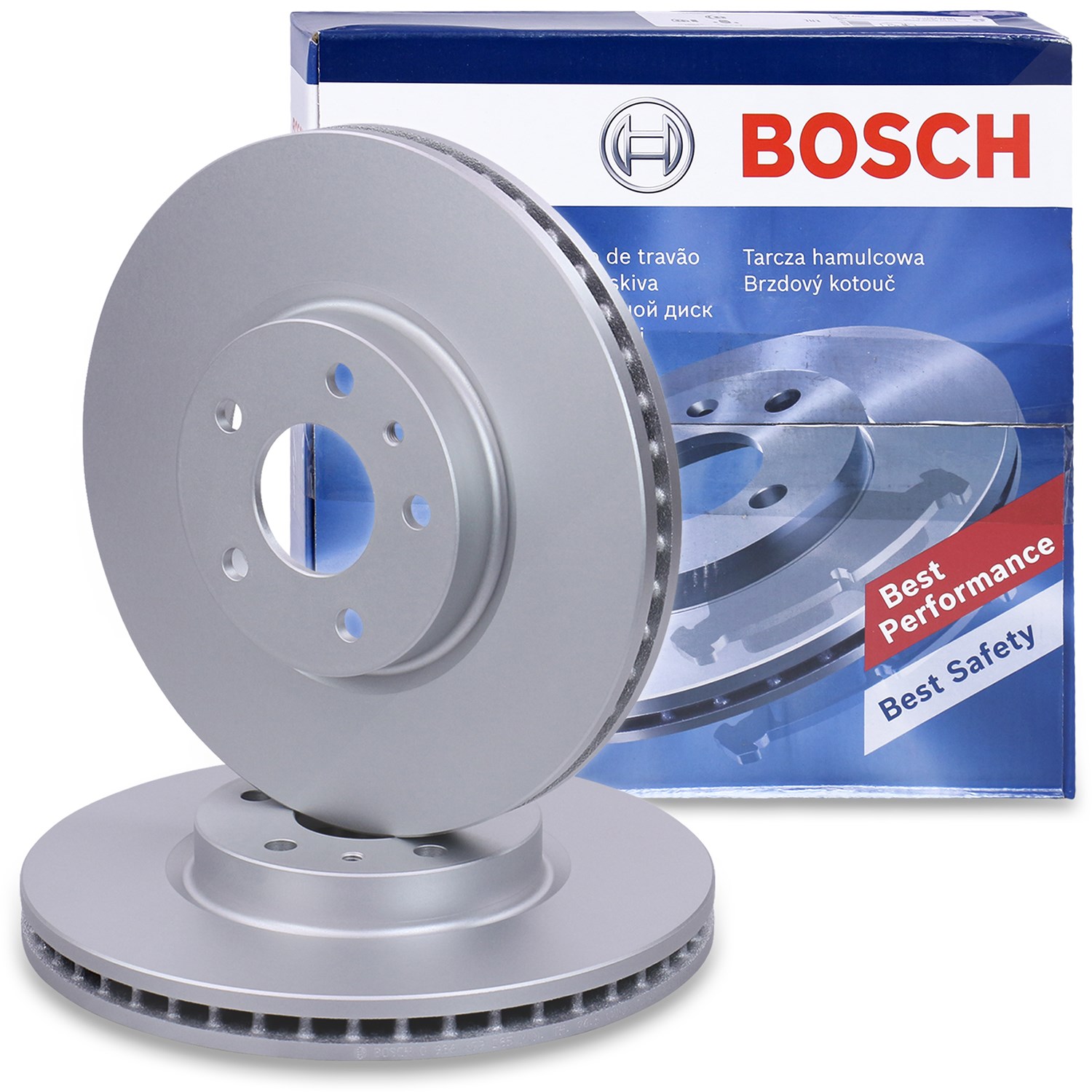 Bosch 1x Bremsscheibe Vorderachse belüftet [Hersteller-Nr. 0986479D85] für Ford