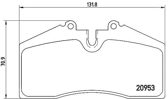 Brembo P 65 005 Bremsbelagsatz, Scheibenbremse - (4-teilig) - Bild 4