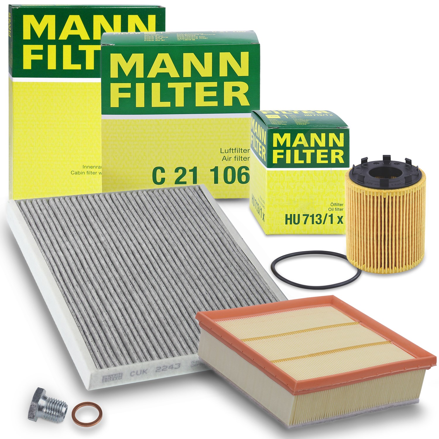 Mann-filter Inspektionspaket Set A [Hersteller-Nr. 40280181] für Fiat, Alfa Romeo, Abarth