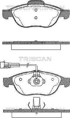 Triscan Bremsbelagsatz, Scheibenbremse [Hersteller-Nr. 811012002] für Alfa Romeo