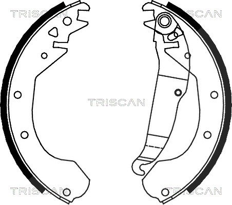 Triscan Bremsbackensatz [Hersteller-Nr. 810024410] für Vauxhall, Opel