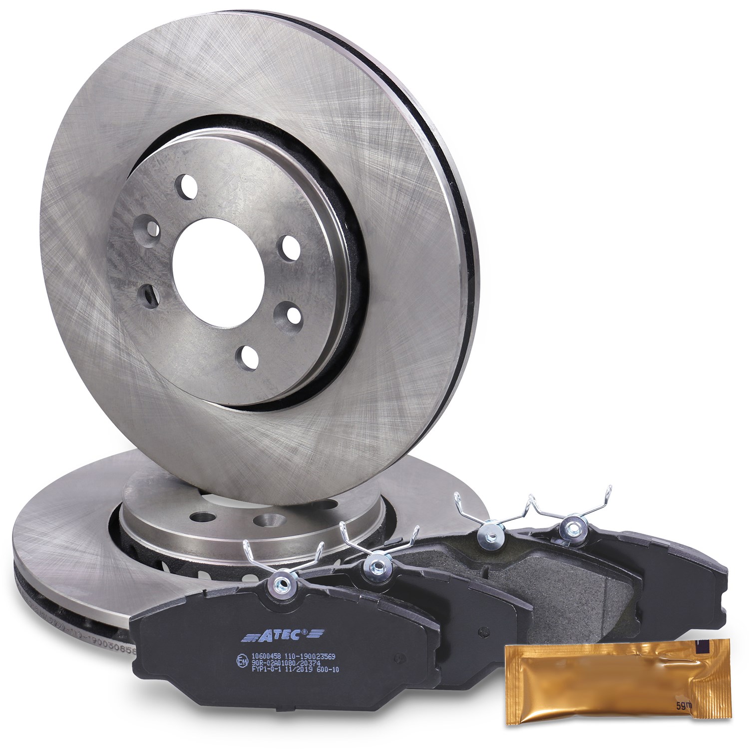 Bestprice Bremsscheiben + Bremsbeläge Vorderachse BELÜFTET [Hersteller-Nr. 10600457] für Renault