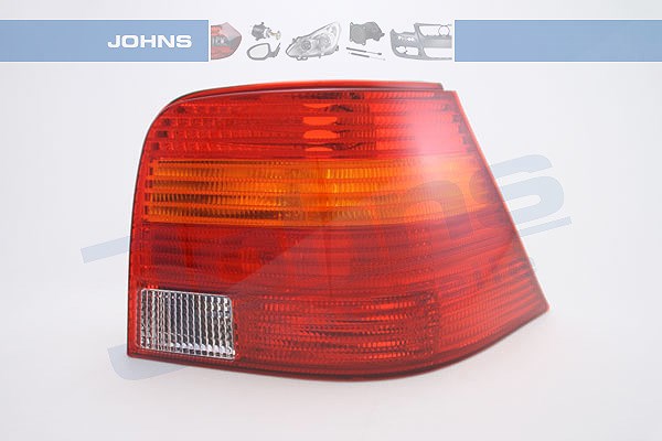 Johns Heckleuchte gelb/rot, ohne Lampenträger [Hersteller-Nr. 953988-1] für VW