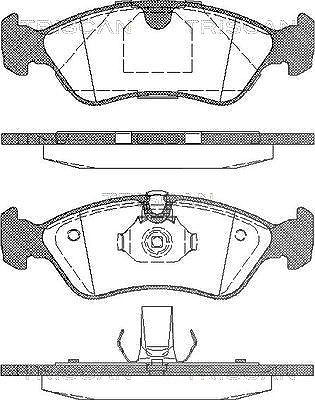 Triscan Bremsbelagsatz, Scheibenbremse [Hersteller-Nr. 811024004] für Vauxhall, Opel