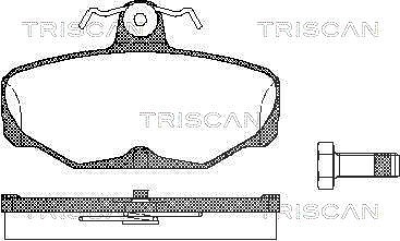 Triscan Bremsbelagsatz Hinterachse [Hersteller-Nr. 811016869] für Ford