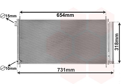 Van Wezel Kondensator, Klimaanlage [Hersteller-Nr. 53005718] für Toyota