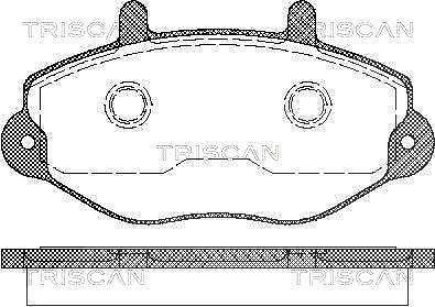 Triscan Bremsbelagsatz, Scheibenbremse [Hersteller-Nr. 811016970] für Ford