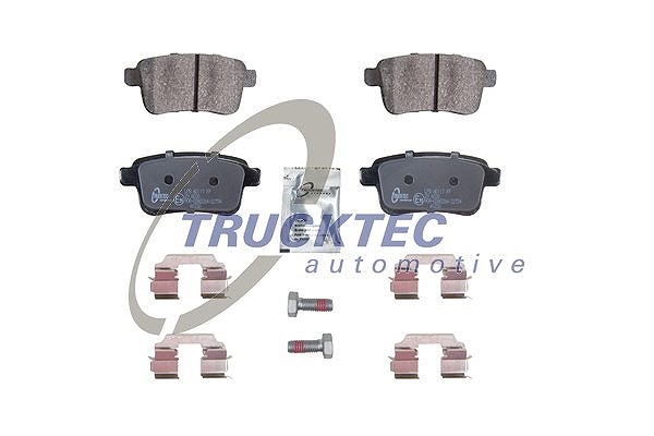 Trucktec Automotive Bremsbelagsatz, Scheibenbremse [Hersteller-Nr. 02.35.448] für Renault, Mercedes-Benz