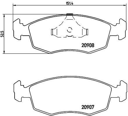 Brembo Bremsbelagsatz, Scheibenbremse [Hersteller-Nr. P24019] für Tvr, Ford, Panther