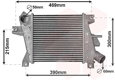 Van Wezel Ladeluftkühler [Hersteller-Nr. 13014702] für Nissan