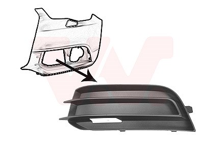 Van Wezel Lüftungsgitter, Stoßfänger [Hersteller-Nr. 0301591] für Audi