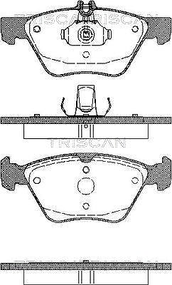 Triscan Bremsbelagsatz, Scheibenbremse [Hersteller-Nr. 811023014] für Chrysler, Mercedes-Benz