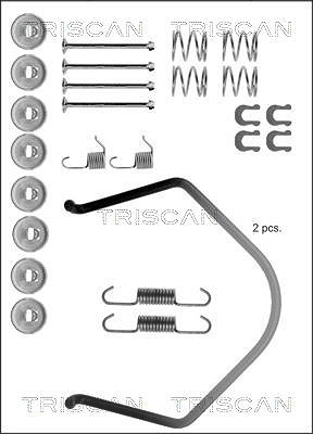 Triscan Zubehörsatz, Bremsbacken [Hersteller-Nr. 8105132506] für Toyota