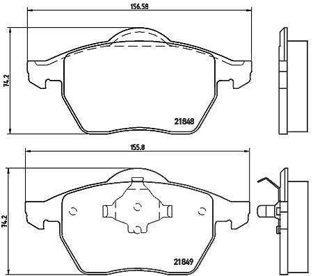 Brembo Bremsbelagsatz, Scheibenbremse [Hersteller-Nr. P85039] für VW, Ford, Seat