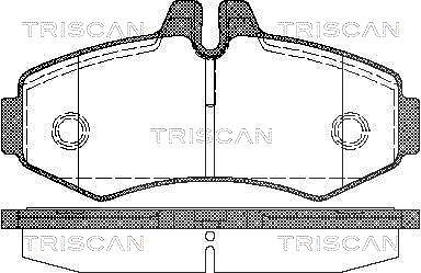 Triscan Bremsbelagsatz, Scheibenbremse [Hersteller-Nr. 811023020] für Mercedes-Benz