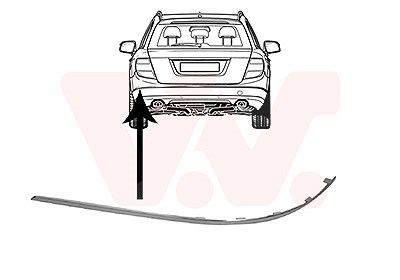 Van Wezel Blende, Stoßfänger [Hersteller-Nr. 3091555] für Mercedes-Benz