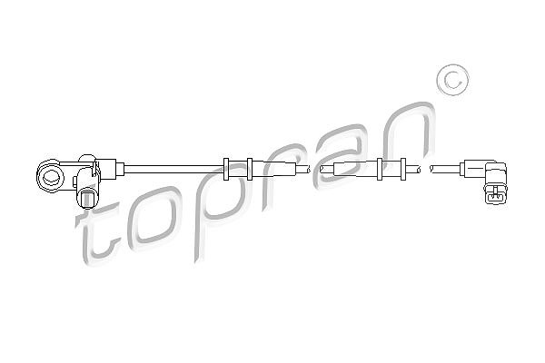Topran Sensor, Raddrehzahl [Hersteller-Nr. 401547] für Mercedes-Benz