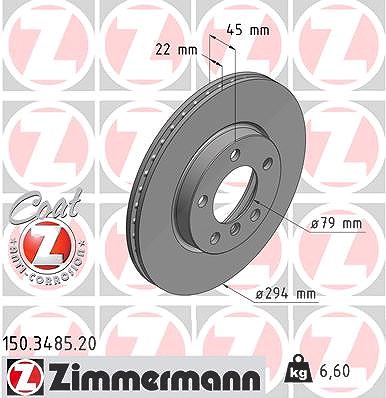 Zimmermann Bremsscheibe [Hersteller-Nr. 150.3485.20] für Mini