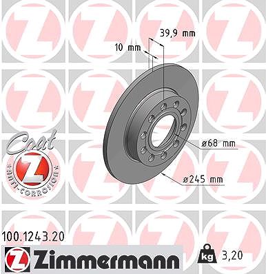 Zimmermann Bremsscheibe [Hersteller-Nr. 100.1243.20] für Audi
