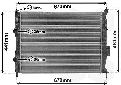 Van Wezel Kühler, Motorkühlung [Hersteller-Nr. 13002413] für Nissan