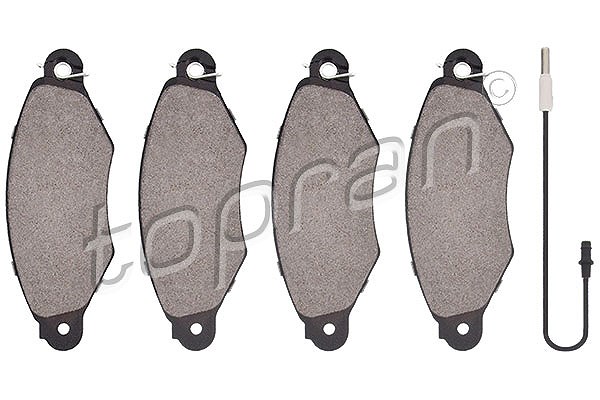 Topran Bremsbelagsatz, Scheibenbremse [Hersteller-Nr. 700629] für Renault, Nissan