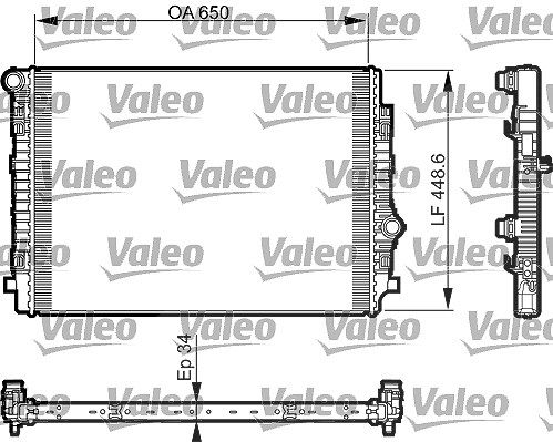 Valeo Kühler, Motorkühlung [Hersteller-Nr. 735549] für VW, Audi, Seat, Skoda
