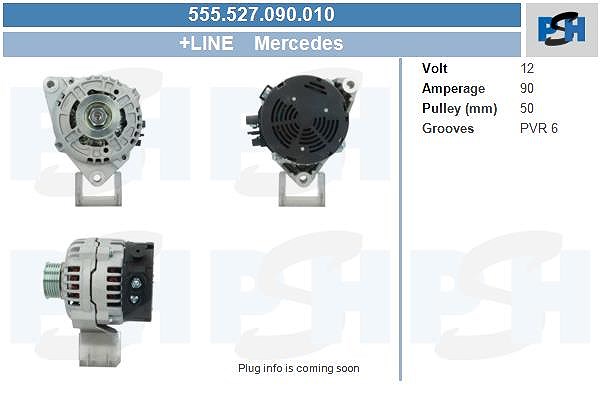 Bv Psh Generator [Hersteller-Nr. 555.527.090.010] für Mercedes-Benz