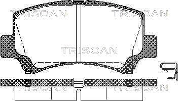 Triscan Bremsbelagsatz, Scheibenbremse [Hersteller-Nr. 811069006] für Suzuki