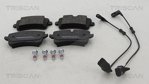 Triscan Bremsbeläge hinten (Satz) [Hersteller-Nr. 811029168] für Audi