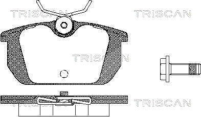 Triscan Bremsbelagsatz, Scheibenbremse [Hersteller-Nr. 811010984] für Fiat, Lancia, Alfa Romeo
