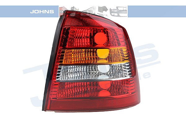 Johns Heckleuchte, gelb/rot, ohne Lampenträger [Hersteller-Nr. 550888-1] für Opel