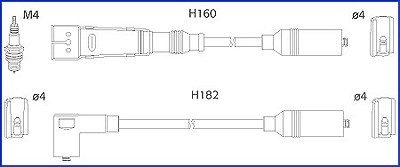 Hüco Zündleitungssatz [Hersteller-Nr. 134717] für Audi