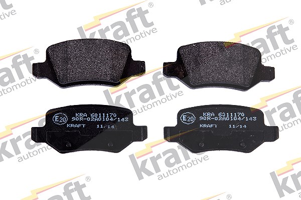 Kraft Automotive Bremsbelagsatz, Scheibenbremse [Hersteller-Nr. 6011170] für Mercedes-Benz