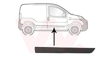Van Wezel Zier-/Schutzleiste, Tür [Hersteller-Nr. 0976428] für Peugeot, Citroën, Fiat