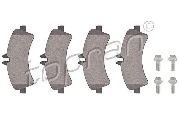 Topran Bremsbelagsatz, Scheibenbremse [Hersteller-Nr. 111658] für VW, Mercedes-Benz