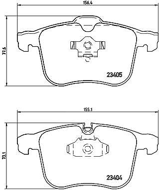 Brembo Bremsbelagsatz, Scheibenbremse [Hersteller-Nr. P59049] für Opel, Saab, Cadillac, Vauxhall