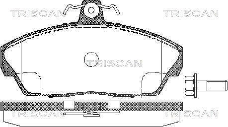 Triscan Bremsbelagsatz, Scheibenbremse [Hersteller-Nr. 811017012] für Land Rover