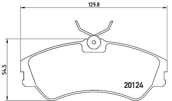 Brembo Bremsbelagsatz, Scheibenbremse [Hersteller-Nr. P85028] für VW