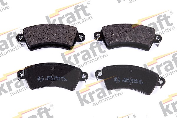Kraft Automotive Bremsbelagsatz, Scheibenbremse [Hersteller-Nr. 6006100] für Citroën, Peugeot