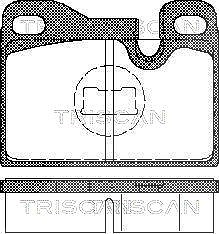 Triscan Bremsbelagsatz, Scheibenbremse [Hersteller-Nr. 811029158] für Porsche