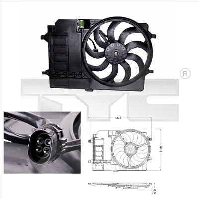 Tyc Lüfter, Motorkühlung [Hersteller-Nr. 803-0001] für Mini