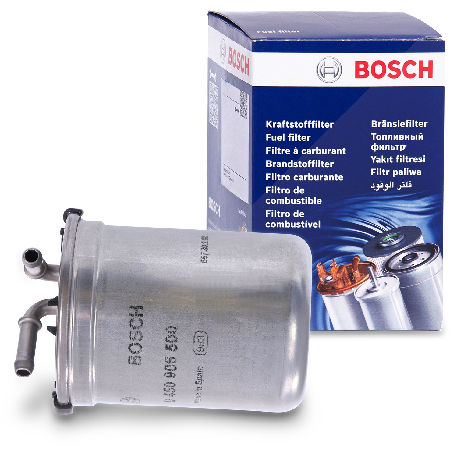 Bosch Kraftstofffilter [Hersteller-Nr. 0450906500] für Seat, VW, Audi, Skoda