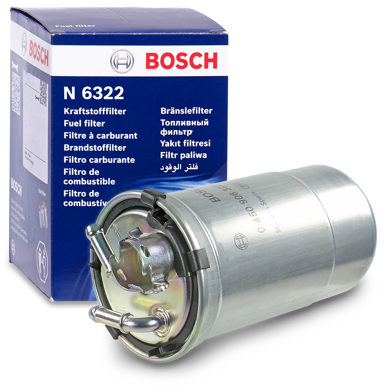 Bosch Kraftstofffilter [Hersteller-Nr. 0450906322] für VW, Seat, Skoda